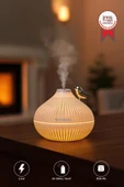 Torima H12 Beyaz Ultrasonik Gece Lambalı Hava Nemlendirici Dekoratif Buhar Makinesi thumbnail 1