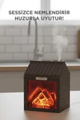 TORIMA H9 Koyu Kahve Şömine Efektli 200ml Sessiz Ultrasonik House Hava Nemlendirici thumbnail 3