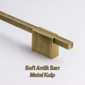 Boyut Soft Antik Sarı 288 mm Metal Dolap Çekmece Mobilya Kulbu Mutfak Dolabı Kapak Kulpları Mobilya thumbnail 2