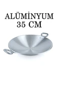 Alüminyum Eloksallı 35cm Kalın Sac Kavurma ve Gözleme Sote Tavası thumbnail 1