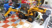 Oyuncak Model Metal Kepçe Dozer Excavatör Buldozer 30 cm Ön ve Arka Hareketli Kırılmaz Kepçe thumbnail 3