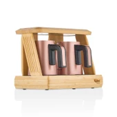 Bambum Kallavi Türk Kahve Makinesi Bronz İkili thumbnail 3