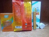 MAVİ YEŞİL MUHABBET YEMİ KRAKER HEDİYELİ 500 GRAM+MAVİ YEŞİL KUŞ KUMU 150 GRAM+1 PAKET ( 3 ADET BALLI YUMURTALI MUHABBET KUŞU KRAKER)+GAGA TAŞI thumbnail 2