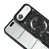 iPhone 17 Air Kılıf Pırlanta Tasarımlı M-safe Şarj Özellikli Mozaik Silikon Kapak thumbnail 7