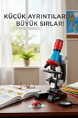 Torima TSM-01 Siyah LED Işıklı  Bilim Mikroskobu Seti 6-12 Yaş Çocuklar İçin thumbnail 3