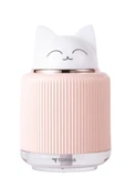 Torima H8 Pembe Sevimli Kedi Figürlü Gece Lambalı 300ml Mini Hava Nemlendirici Buhar Makinesi thumbnail 4