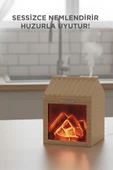 TORIMA H9 Ahşap Şömine Efektli 200ml Sessiz Ultrasonik House Hava Nemlendirici thumbnail 3