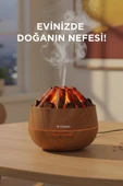 TORIMA H11 Ahşap Odun Ateş Efekli 300ml Sessiz Ultrasonik  Hava Nemlendirici thumbnail 3