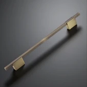 Boyut 256 mm Soft Antik Sarı Renk Metal Dolap Çekmece Kulbu Mutfak Dolabı Kapak Kulpları Mobilya thumbnail 2