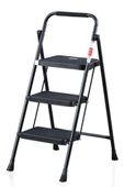 Perilla 51403 Stepla Geniş 3 Basamaklı Katlanır Merdiven Eurotower Siyah thumbnail 1