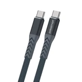Polosmart PSM117 65W Type-C to Type-C Hızlı Şarj ve Data Kablosu Notebook ve Macbook Uyumlu Gri thumbnail 1