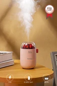 Torima H16 Pembe Odun Ateşi Efekli Hava Nemlendirici Buhar Makinesi 280ML LED Işıklı Sessiz Çalışma thumbnail 1