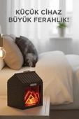 TORIMA H9 Koyu Kahve Şömine Efektli 200ml Sessiz Ultrasonik House Hava Nemlendirici thumbnail 2