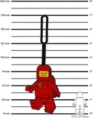 Lego Spaceman Silicone Bag Tag - Red 53498 thumbnail 3