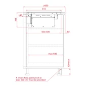 TEKA MASTERSENSE AİR AFF 87601 MST ENTEGRE DAVLUMBAZLI 80 CM. SİYAH ANKASTRE İNDÜKSİYONLU OCAK thumbnail 3