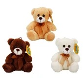 0998 SUN-JHN-PFF-SK PELUŞ AYI OTURAN KURDELELİ 21CM 2R thumbnail 1