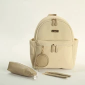 M&Y Diamond Anne Bebek Bakım Sırt Çantası 7345 Krem thumbnail 1