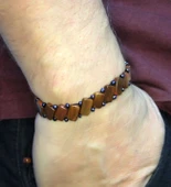 Doğal Kuka Ağacı Erkek Asansörlü Ayarlanabilir Bileklik eub117 thumbnail 2