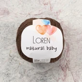 Loren Natural Baby Kahverengi El Örgü İpi - R035 - 33941 thumbnail 1