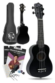 Fourtune Nova UKS-21BK Gül Ağacı Siyah Soprano Ukulele Seti thumbnail 1