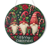 Yılbaşı Cüceleri Kapı ve Duvar Süsü Merry Christmas 1 thumbnail 1