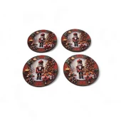 İngiliz Asker Yeni Yıl Bardak Altlığı 4 Adet thumbnail 5