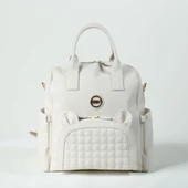 M&Y Kitty Deri Anne Bebek Bakım Sırt Çantası 7271 Krem thumbnail 1