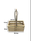 Ahşap Doğal 2Li Tombul Set Yağdanlık ve Sosluk Takımı(SET)(IHLAMUR - KAVAK) Ahşap Rengi 1 SET thumbnail 5