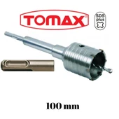 Tomax SDS Plus Elmaslı Beton Delme Ucu 100 mm Panç + 200 mm Adaptör thumbnail 3