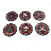 Yılbaşı Bardak Altlığı 6 Adet thumbnail 3