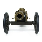 Vintage Amerikan İç Savaş Topu Nostaljik Metal Top Arabası 31cm thumbnail 4