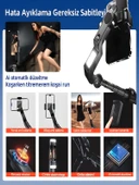 Uzaktan Kumandalı 101cm LED Işıklı Al Tripod Yapay Zeka Destekli Titreşim Engelli Gimbal thumbnail 6