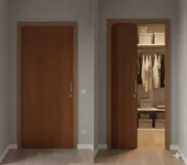 Katlanır Kapı Meşe 82x203 cm | Alan Tasarruflu Akordiyon Kapı – Şık, Dayanıklı ve Kolay Montaj thumbnail 2