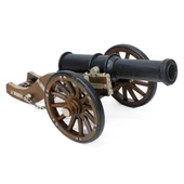 Vintage Louis XIV Savaş Topu Nostaljik Metal Top Arabası 30cm thumbnail 2