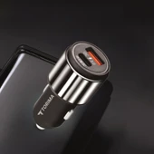 Torima C16 45W Silver Araç Şarj Cihazı Type-C Kablolu Hızlı Şarj Adaptörü thumbnail 4
