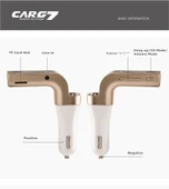 Carg7 Bluetooth Araç Fm Transmitter Usb Girişli thumbnail 2