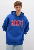 Mavi 067149 Logo Baskılı Erkek Kapüşonlu Sweatshirt thumbnail 5