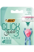 Bic Click Soleil Sensitive Kadın Traş Bıcağı 4'lü thumbnail 3