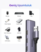 UGREEN USB Hub 4 USB 3.0 Bağlantı Noktası Veri Yuvası USB., 20805 thumbnail 4