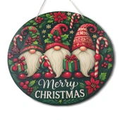 Yılbaşı Cüceleri Kapı ve Duvar Süsü Merry Christmas 1 thumbnail 7