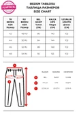 Büyük Beden Lastikli Yüksek Bel Örme Likralı Geniş Kalıp Mom Kadın Pantolon thumbnail 7