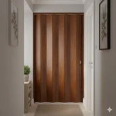 Katlanır Kapı Meşe 82x203 cm | Alan Tasarruflu Akordiyon Kapı – Şık, Dayanıklı ve Kolay Montaj thumbnail 4