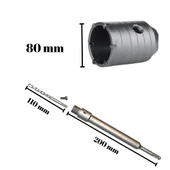 Tomax SDS Plus Elmaslı Beton Delme Ucu 80 mm Panç + 200 mm Adaptör thumbnail 2