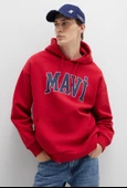 Mavi 067149 Logo Baskılı Erkek Kapüşonlu Sweatshirt thumbnail 2