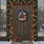 Yılbaşı Ağaçlı Yeni Yıl Evi Kapı ve Duvar Süsü thumbnail 2