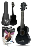 Fourtune Nova UKS-21BK Gül Ağacı Siyah Soprano Ukulele Seti thumbnail 2
