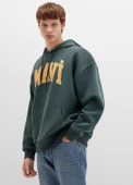 Mavi 067149 Logo Baskılı Erkek Kapüşonlu Sweatshirt thumbnail 7