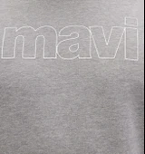 Mavi 065606-28387 Logo Baskılı Kapüşonlu Erkek Sweatshirt thumbnail 7