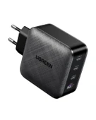 UGREEN 65W Şarj Cihazı Type-C 3xUSB-C, 1xUSB-A, Siyah, 70774 thumbnail 1