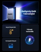 UGREEN 65W Şarj Cihazı Type-C 3xUSB-C, 1xUSB-A, Siyah, 70774 thumbnail 6